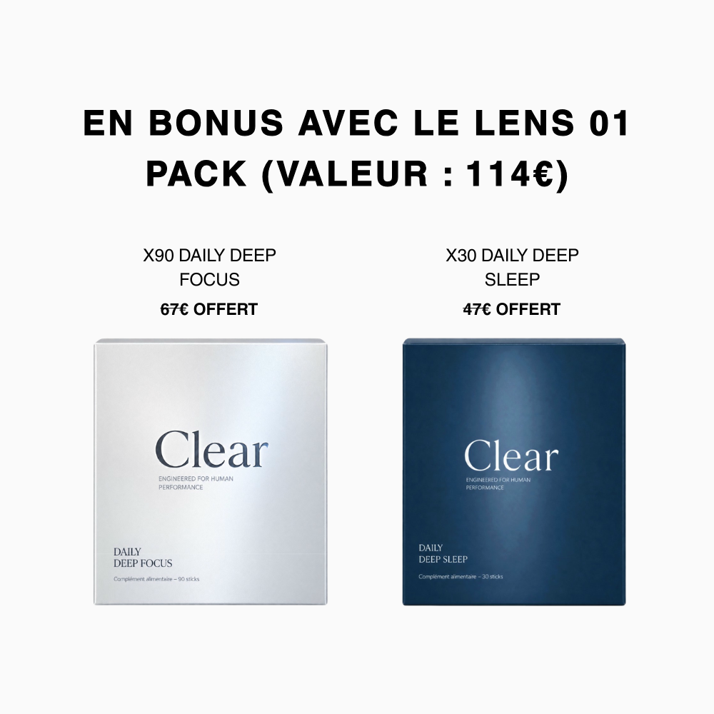 Lens 01 Pack - bonus x90 Daily Deep Focus et x30 Daily Deep Sleep